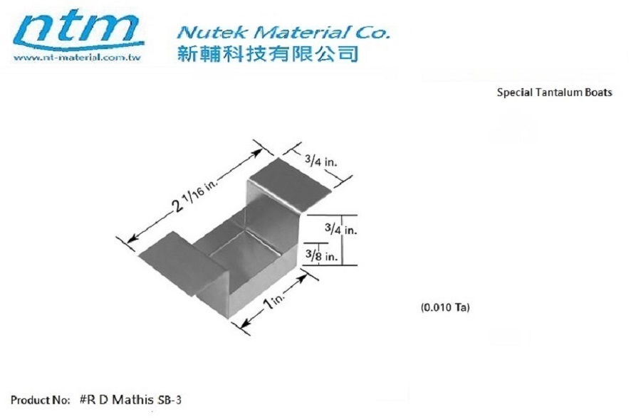 Special Tantalum Boats-Sb-3